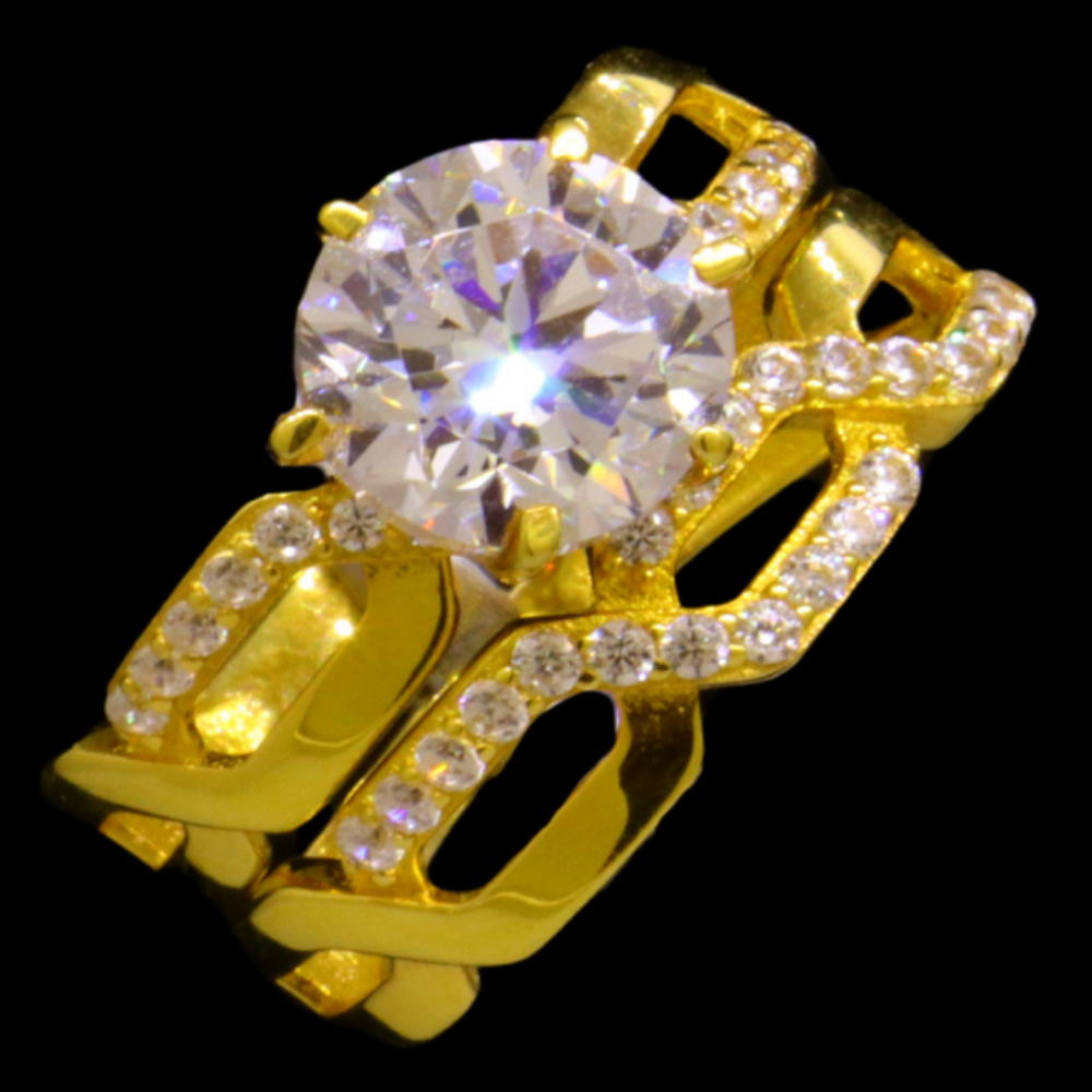 21K Gold Bridal Ring